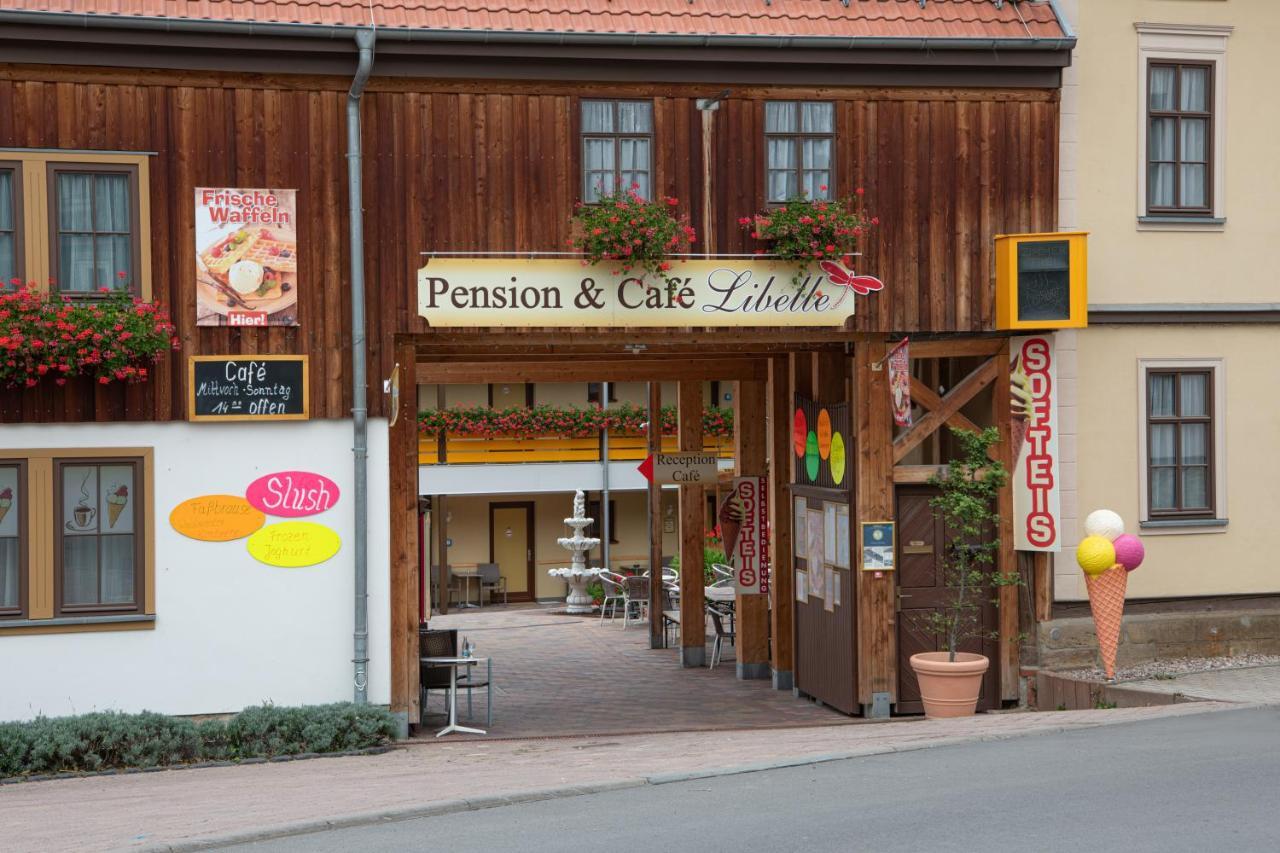 מלון Elxleben bei Arnstadt Pension-Cafe-Libelle מראה חיצוני תמונה